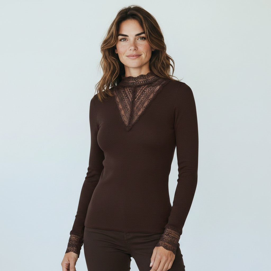 bruine blouse