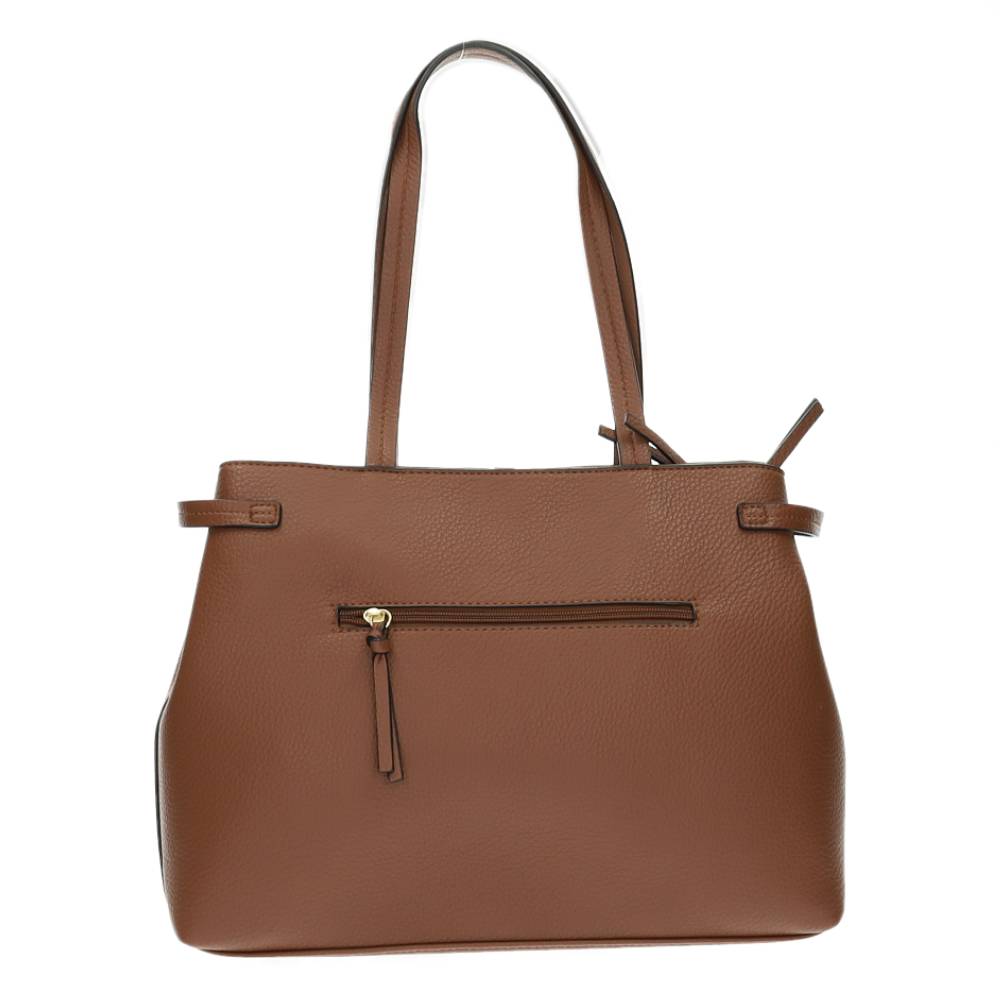 cognac handtas