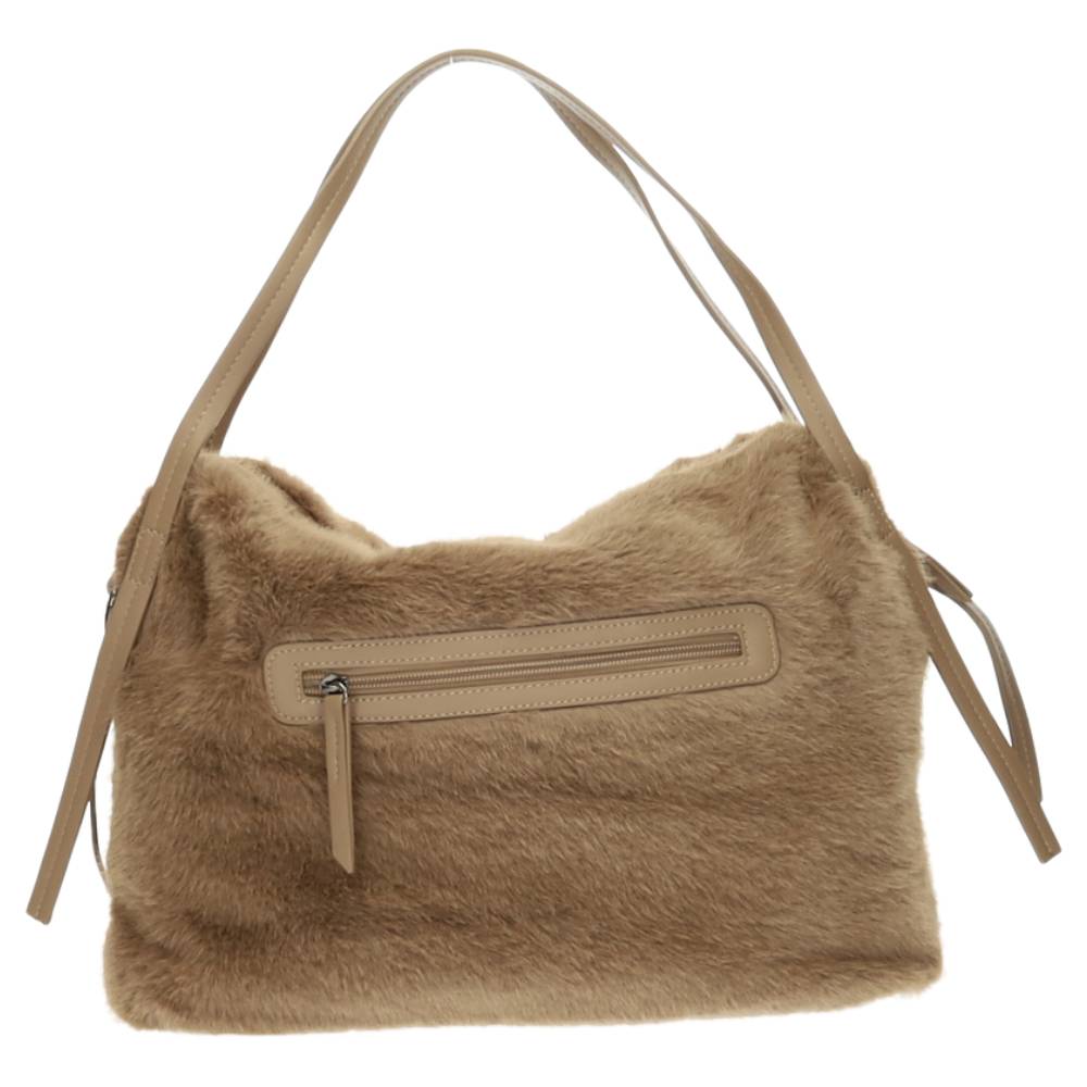 donkerbeige handtas