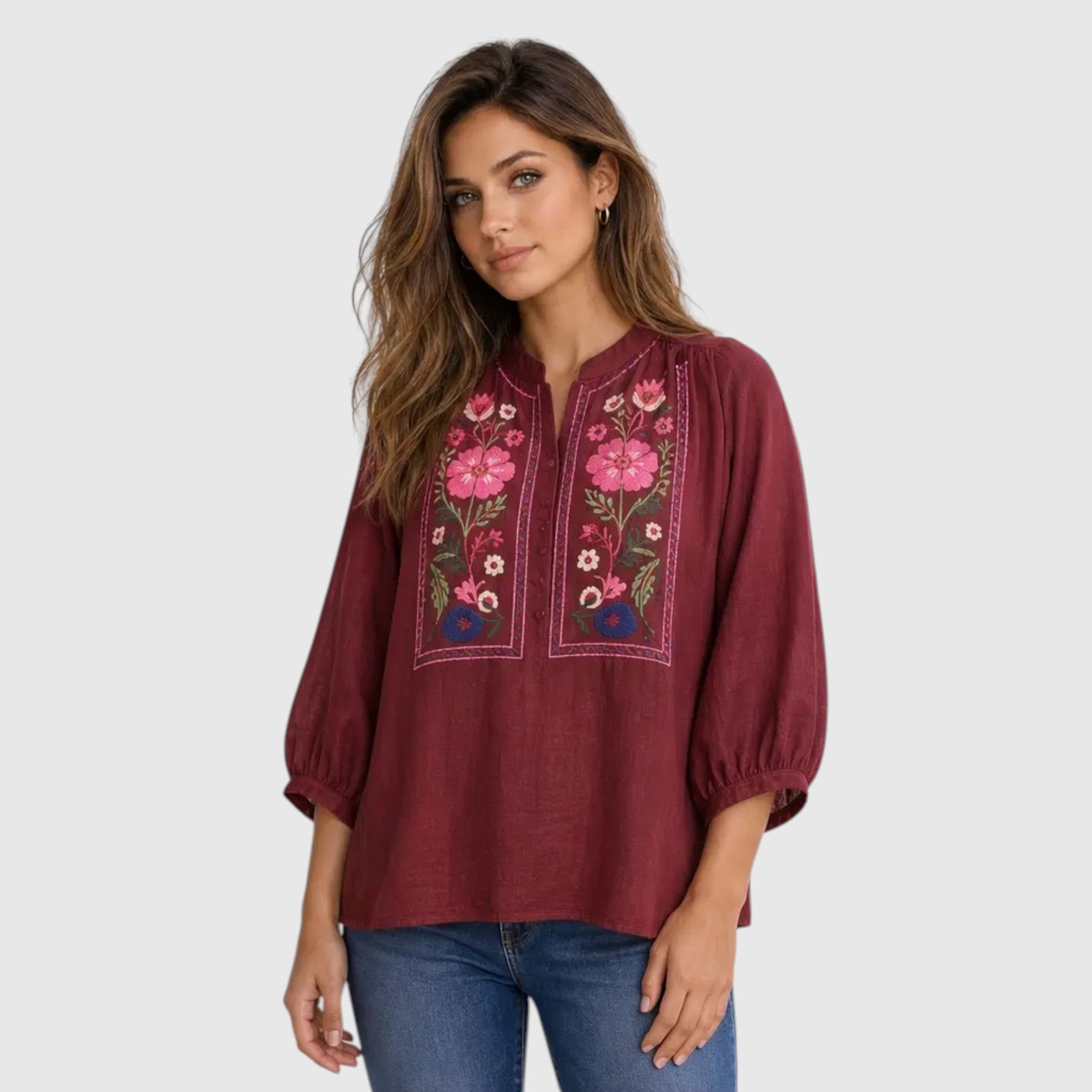 bordeaux blouse