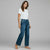 blauwe jeansbroek brede pijpen