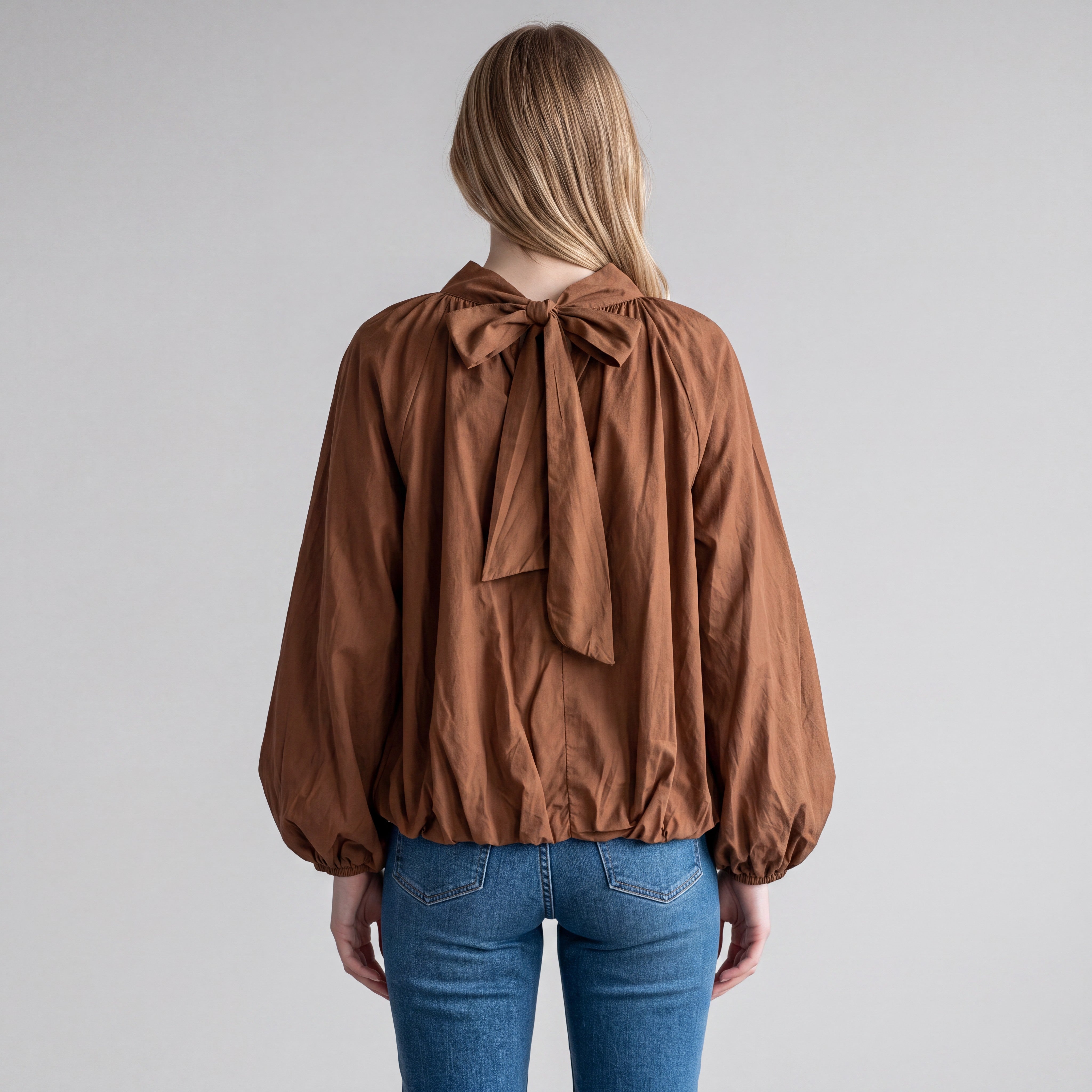 bruine blouse
