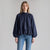 blauwe blouse