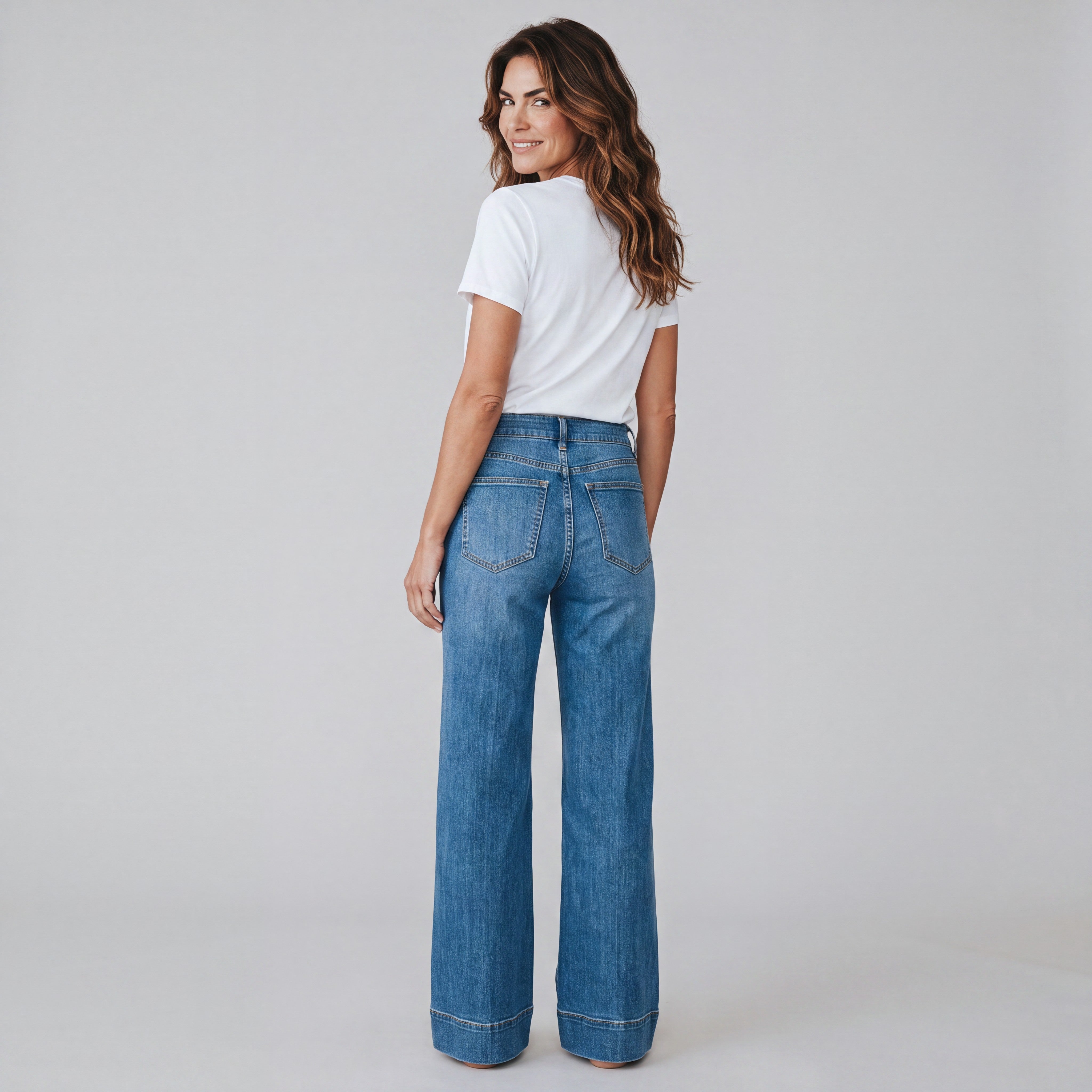 blauwe jeansbroek