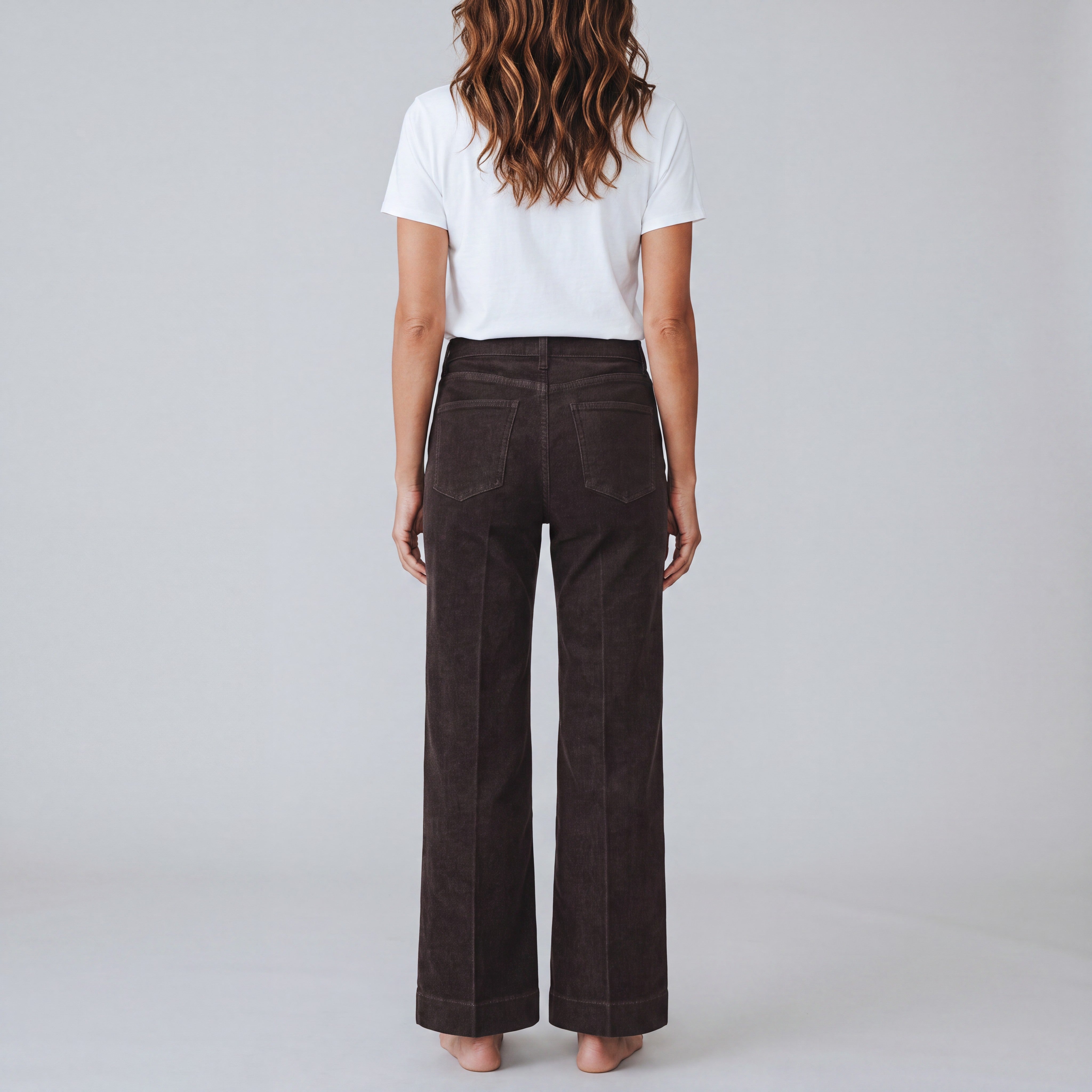 bruine jeansbroek