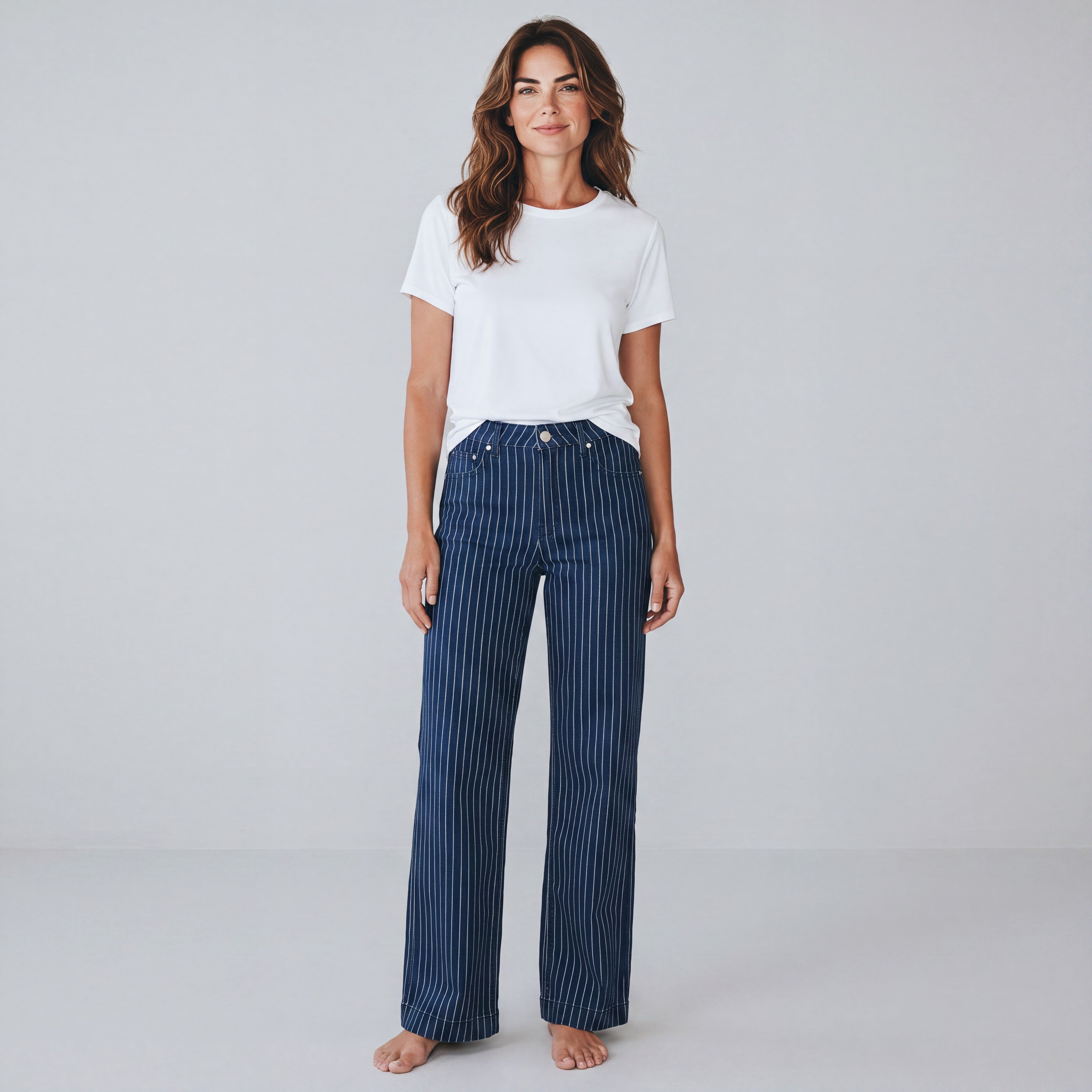 blauwe jeansbroek