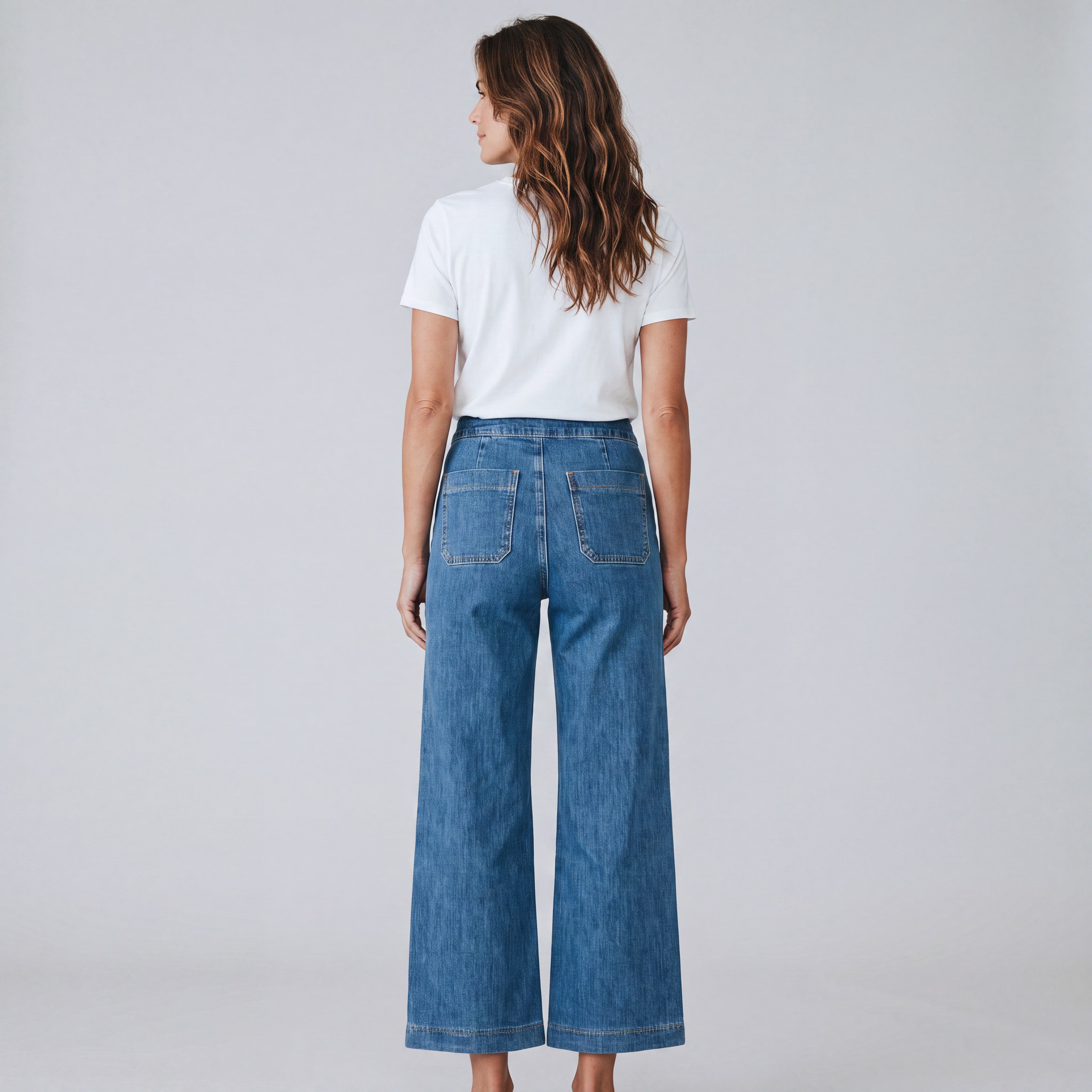 blauwe jeansbroek