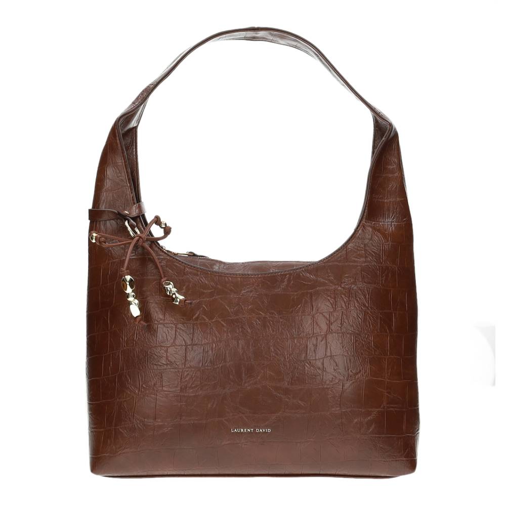 cognac handtas