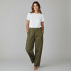 kaki jeansbroek