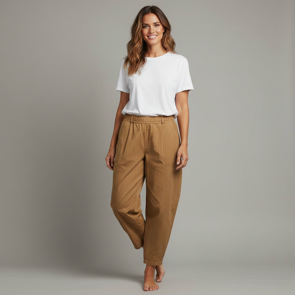 ecru jeansbroek