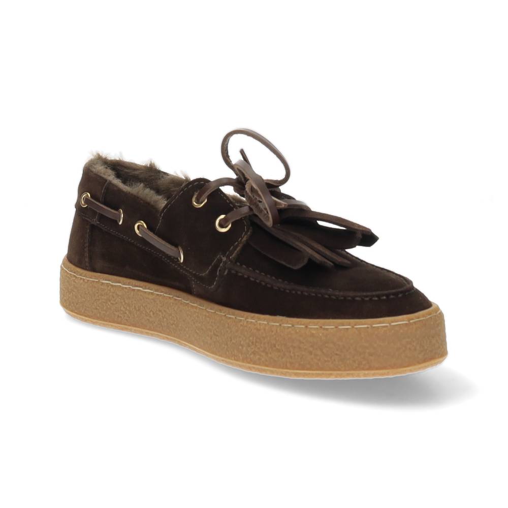 donkerbruine bootschoen