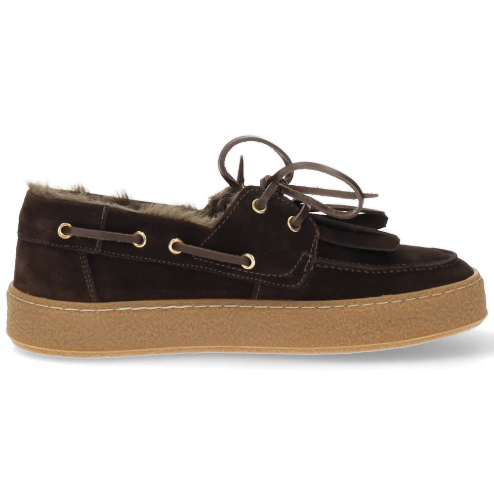 donkerbruine bootschoen