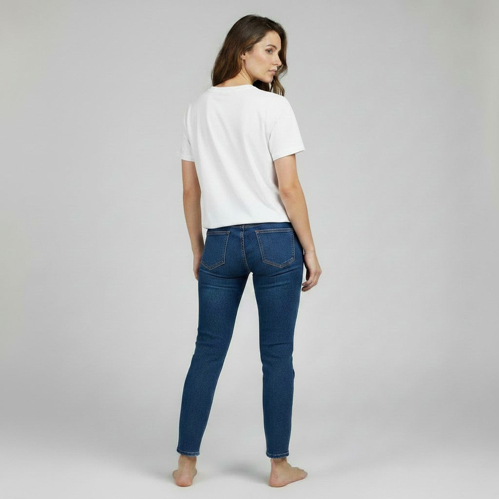 blauwe jeansbroek