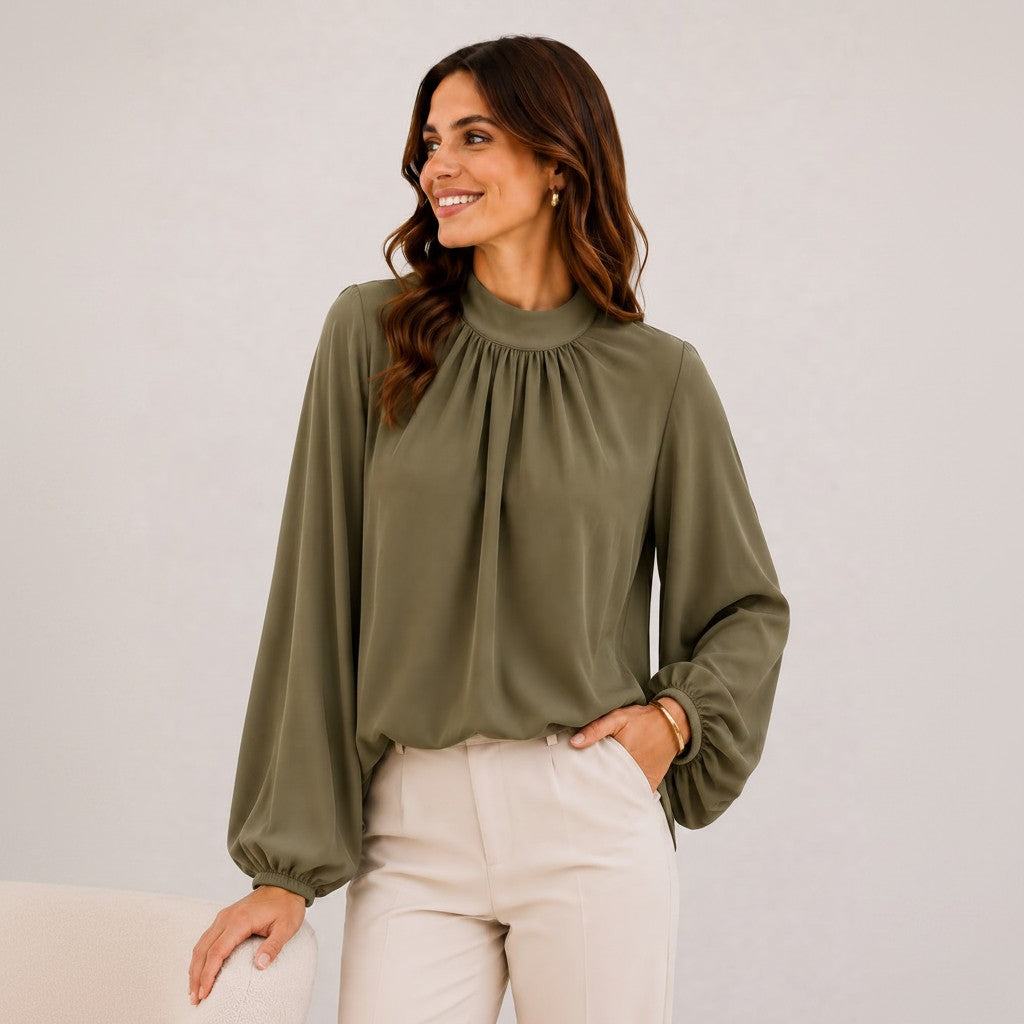 kaki blouse