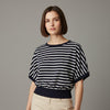 blauwe t-shirt