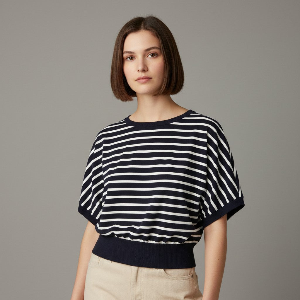 blauwe t-shirt