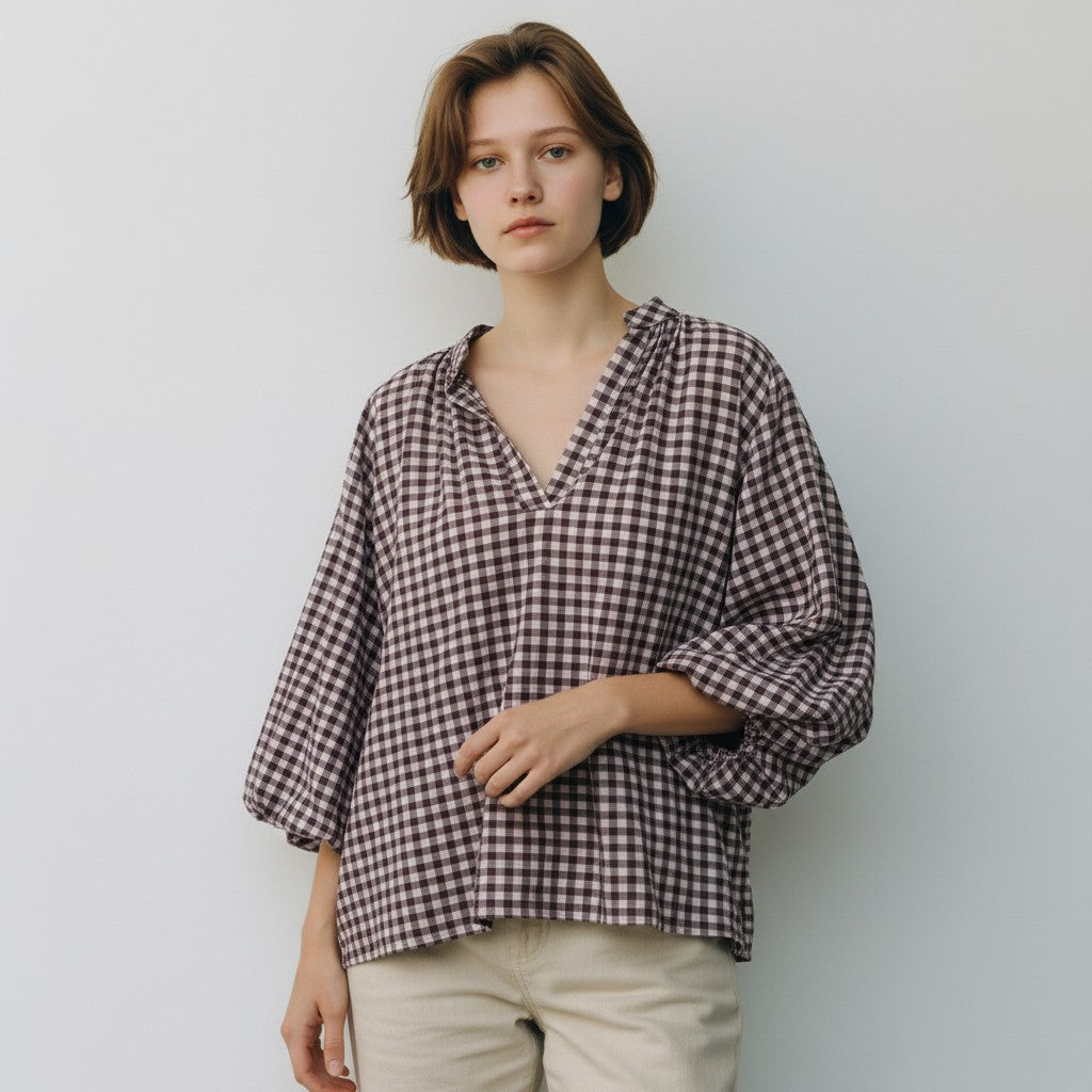 bordeaux blouse