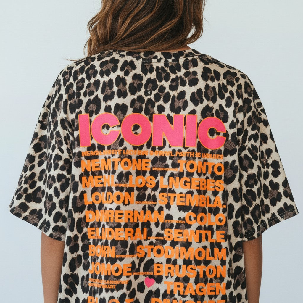 t-shirt in luipaardprint