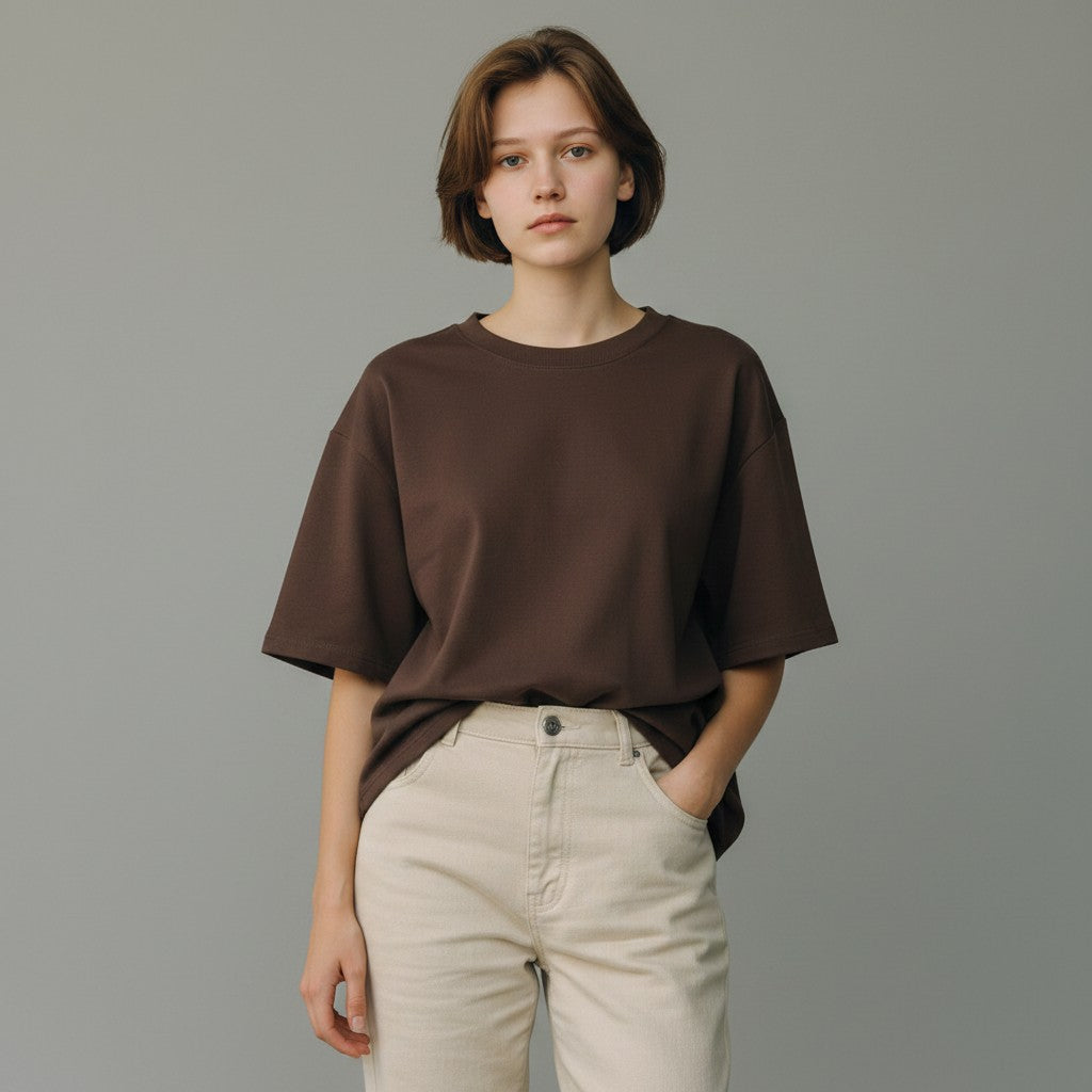bruine t-shirt