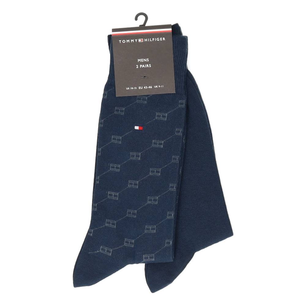 2 paar blauwe lange kousen