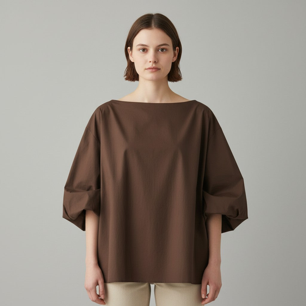 bruine blouse