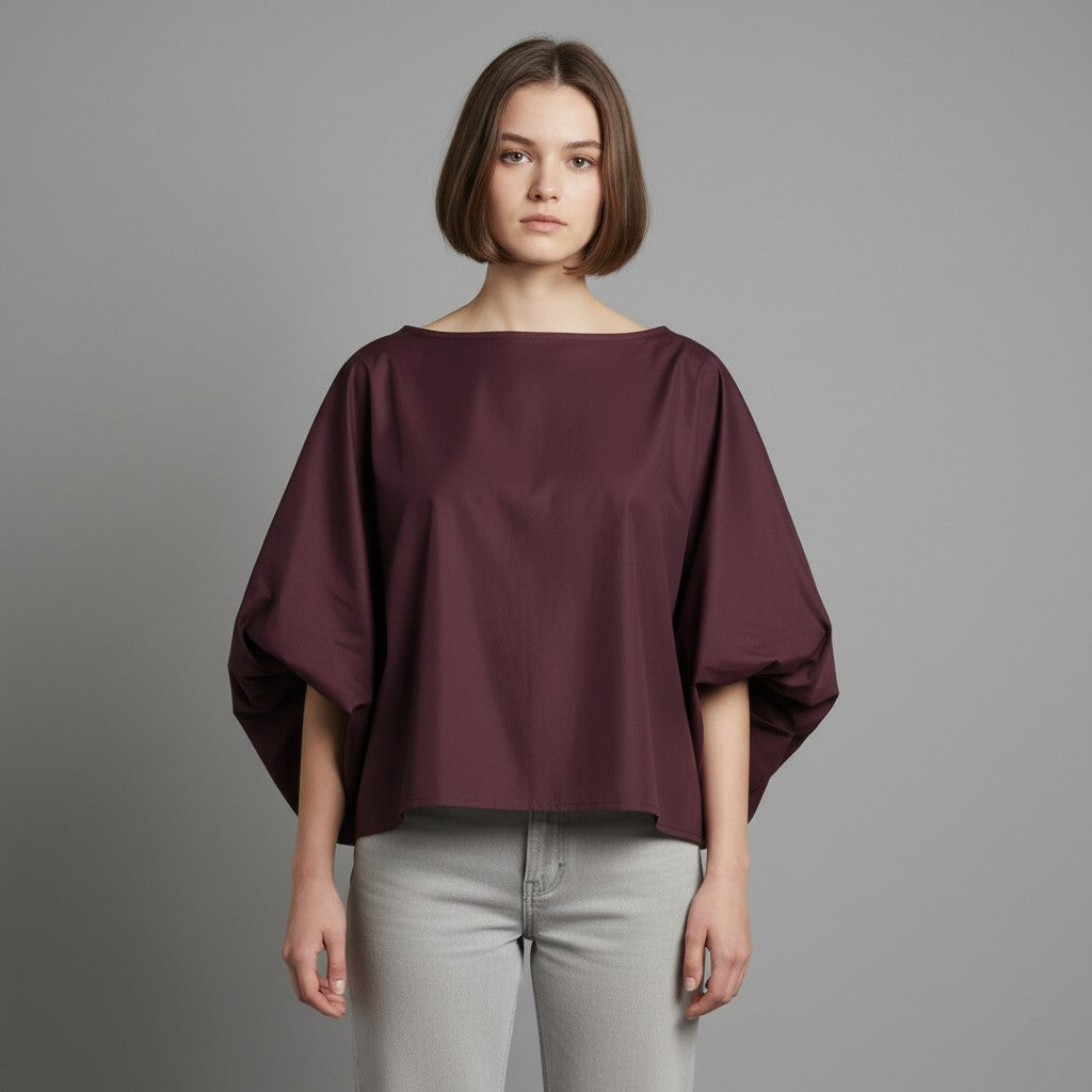 paarse blouse
