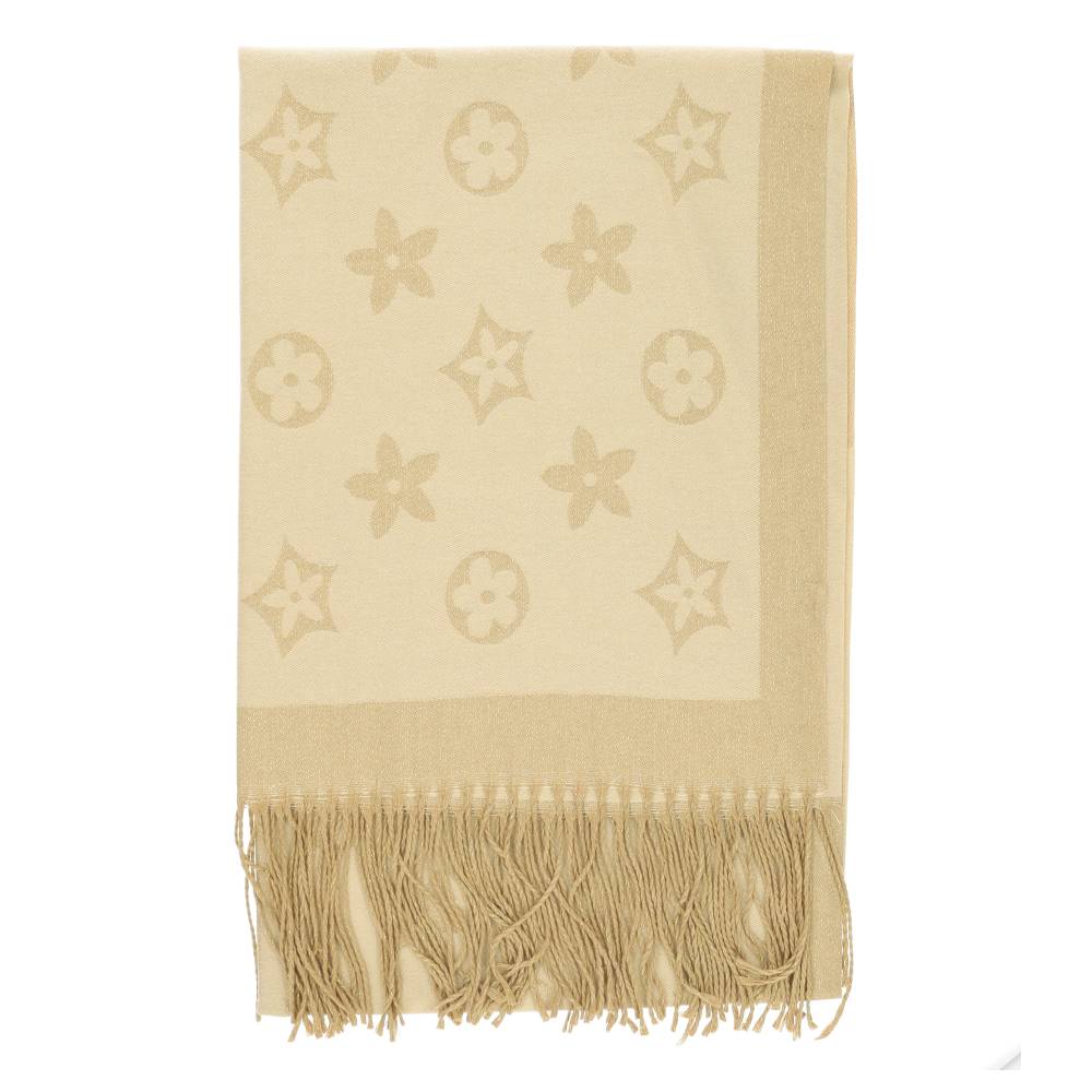 beige/gouden sjaal