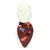 burgundy sjaal met hondjes