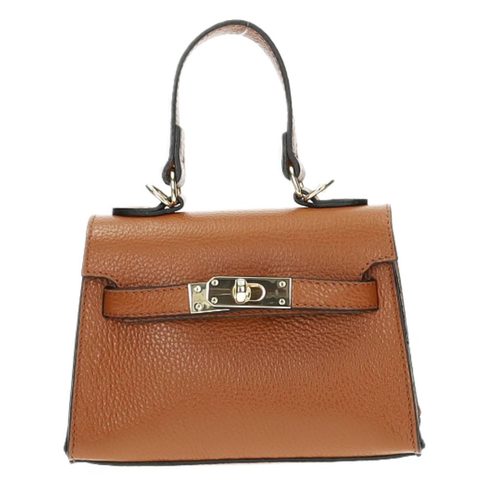 cognac handtas