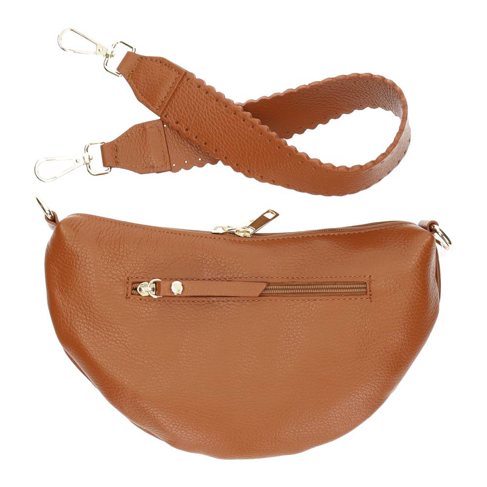cognac handtas