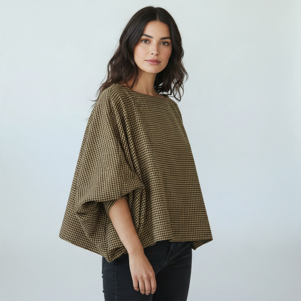camel blouse