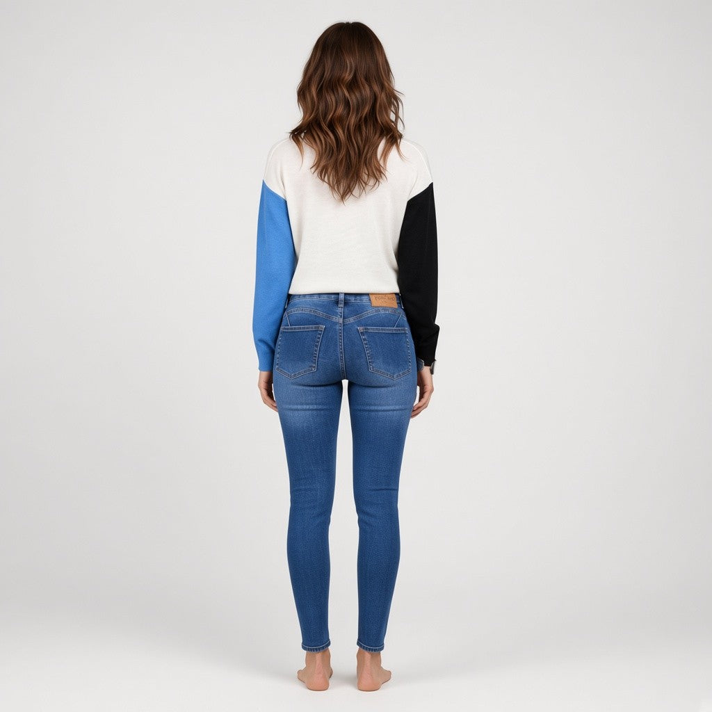 blauwe jeansbroek