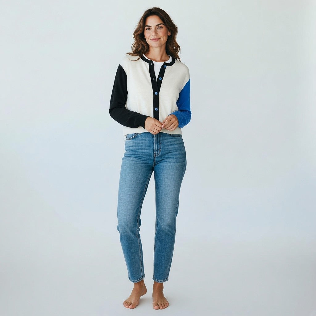 blauwe jeansbroek