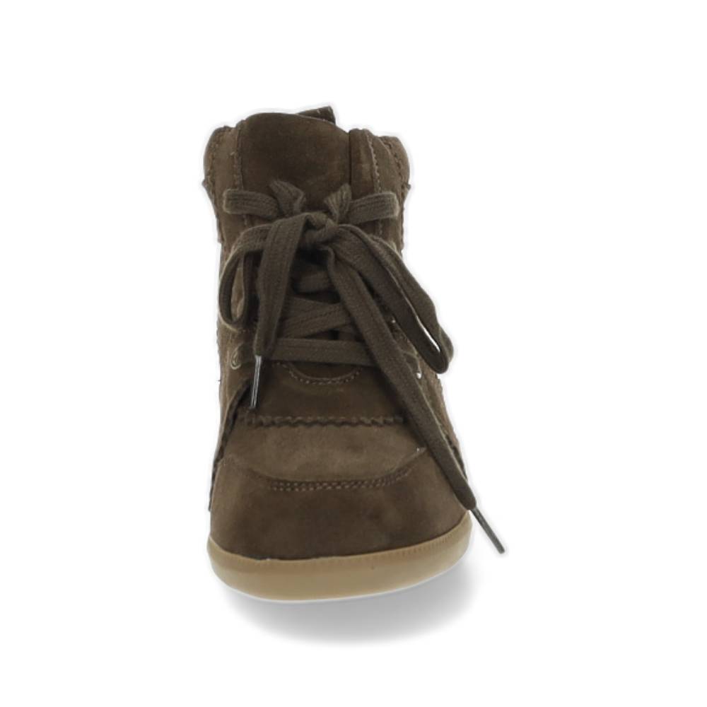 donkerbruine hoge sneaker
