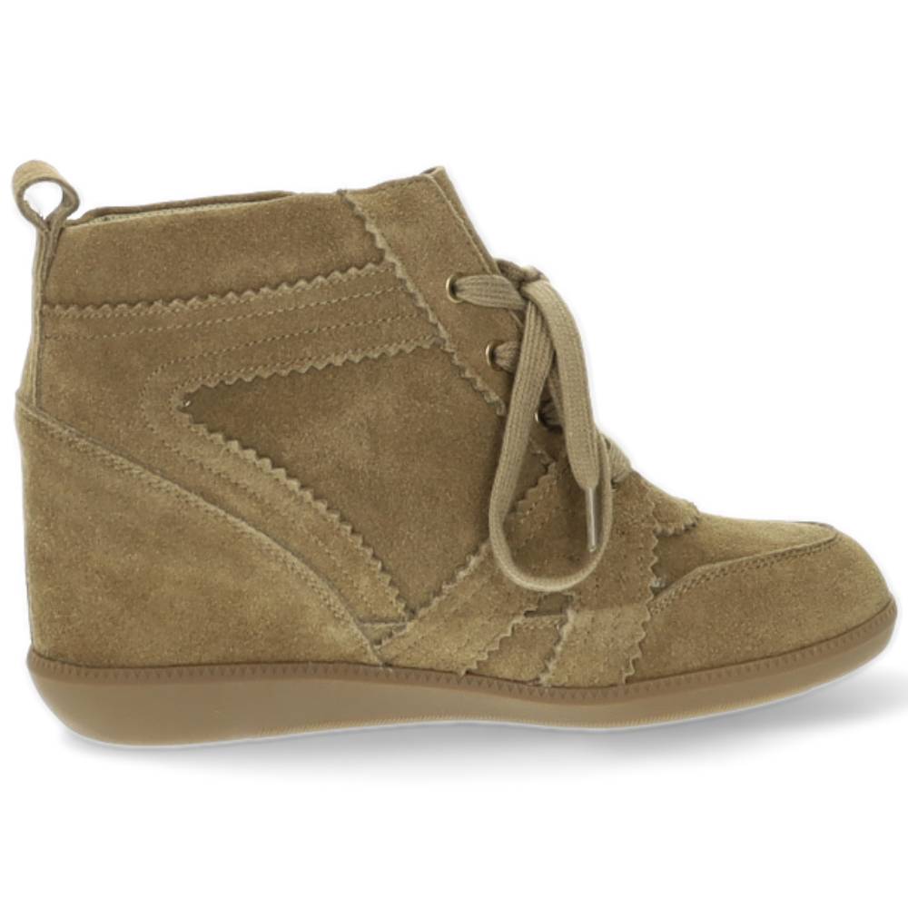 taupe hoge sneaker