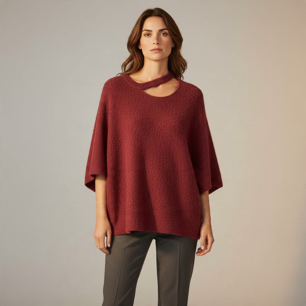 burgundy trui