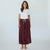 bordeaux lange rok