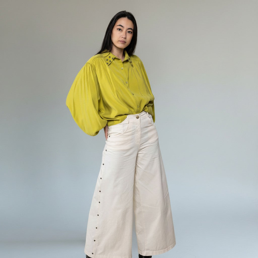 ecru lange broek