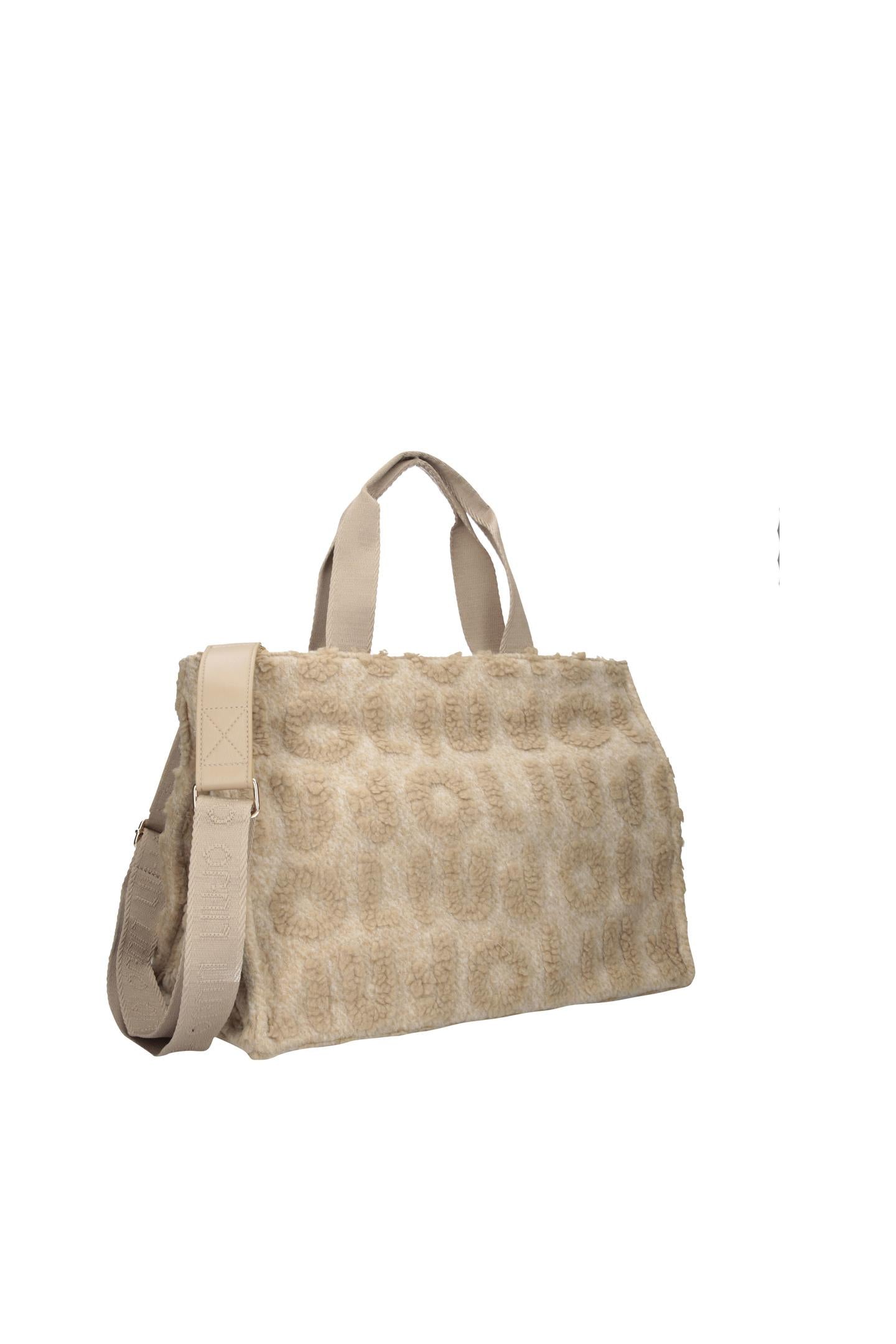 Beige shopper