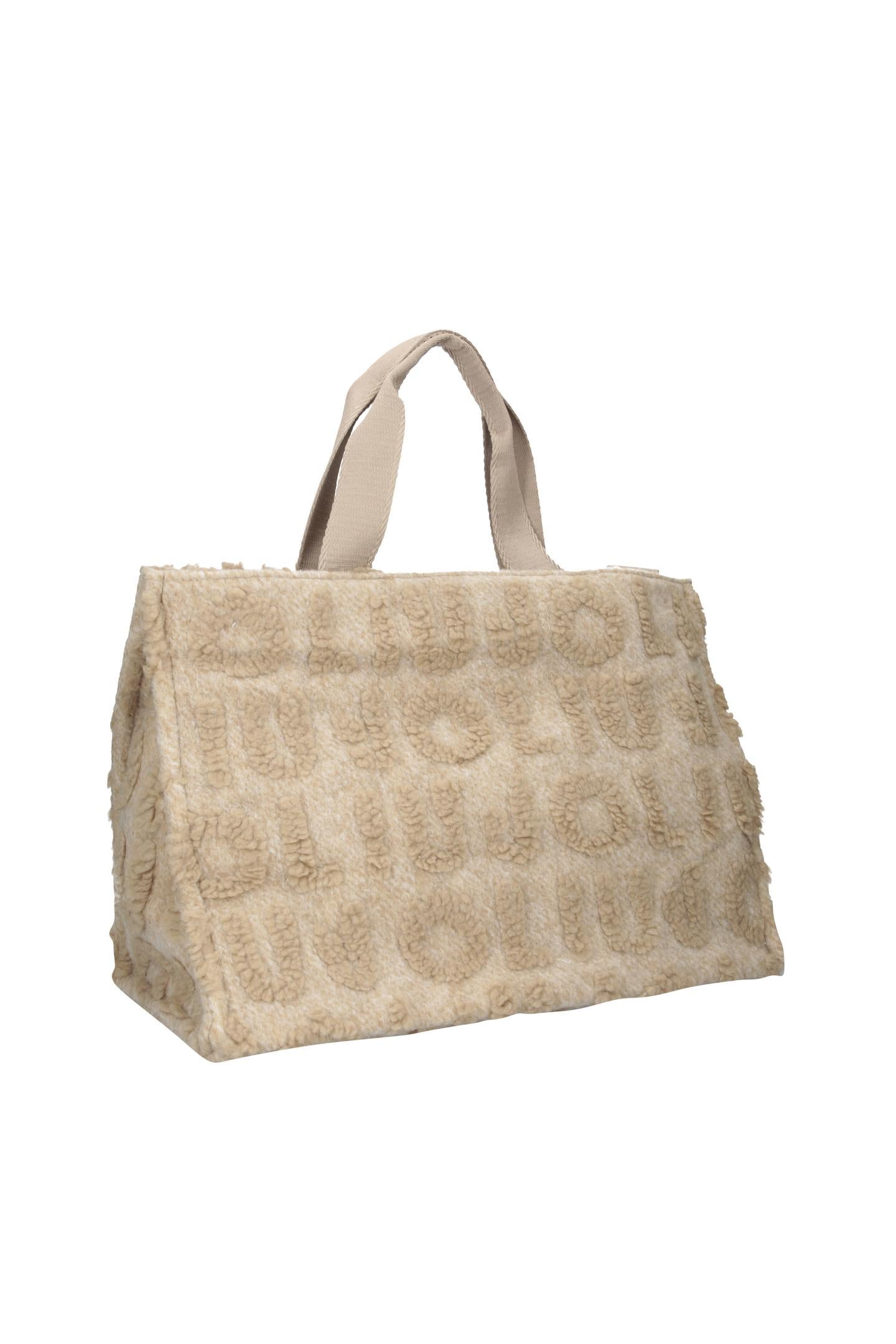 Beige shopper