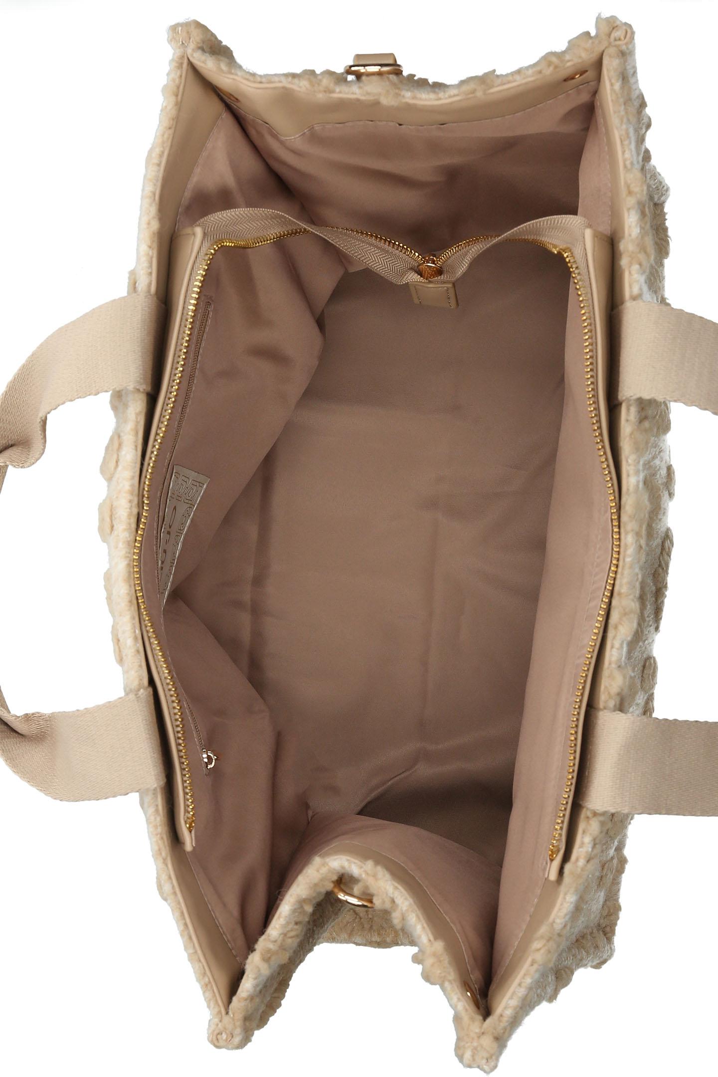 Beige shopper