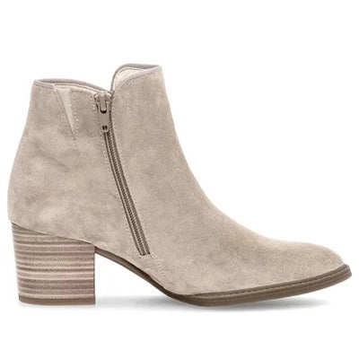 Beige enkellaarzen