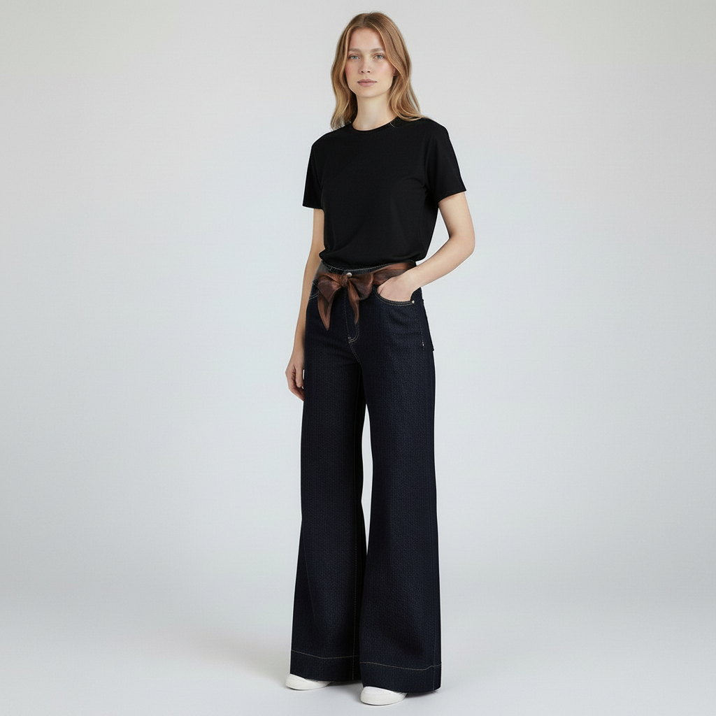 blauwe jeansbroek