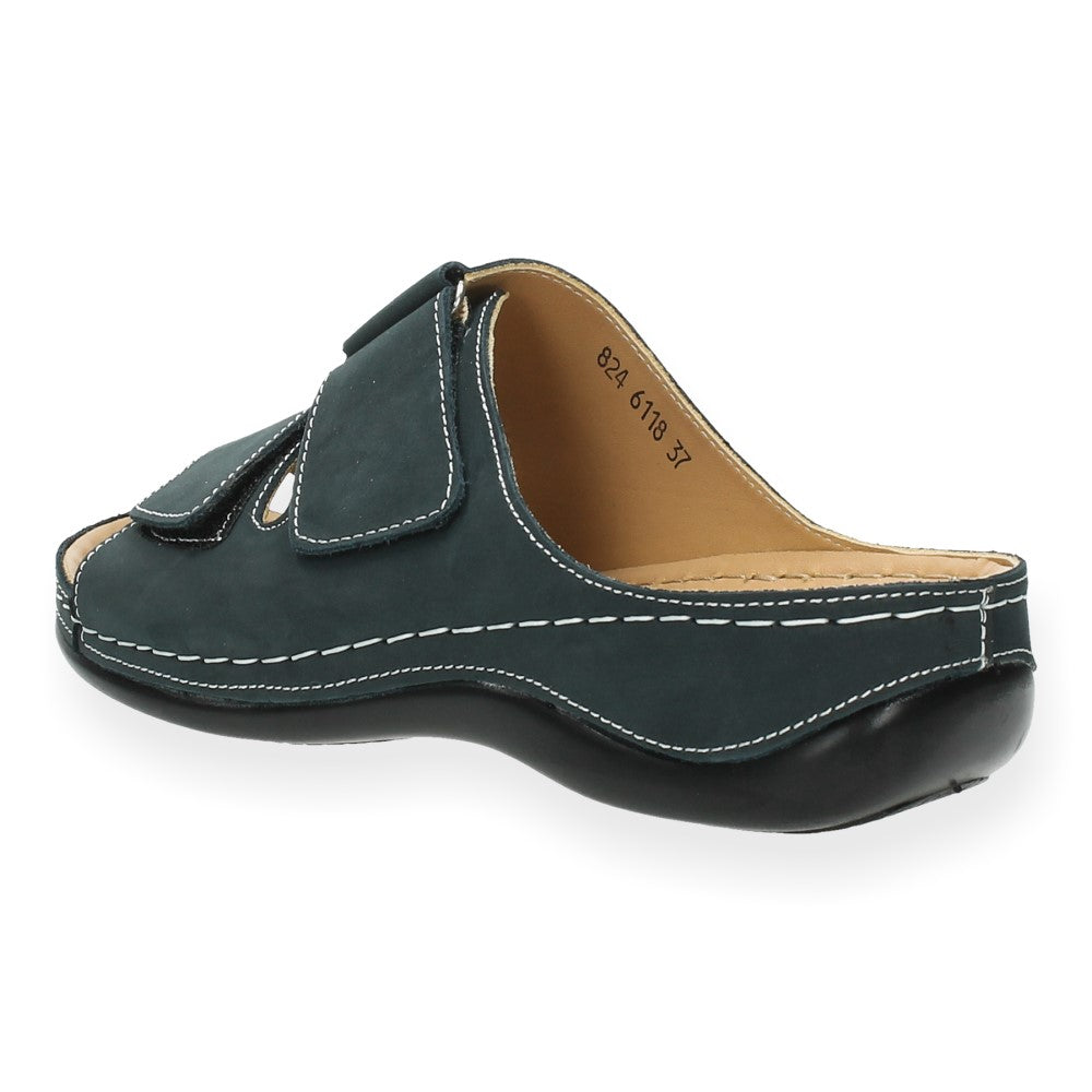 Blauwe slippers