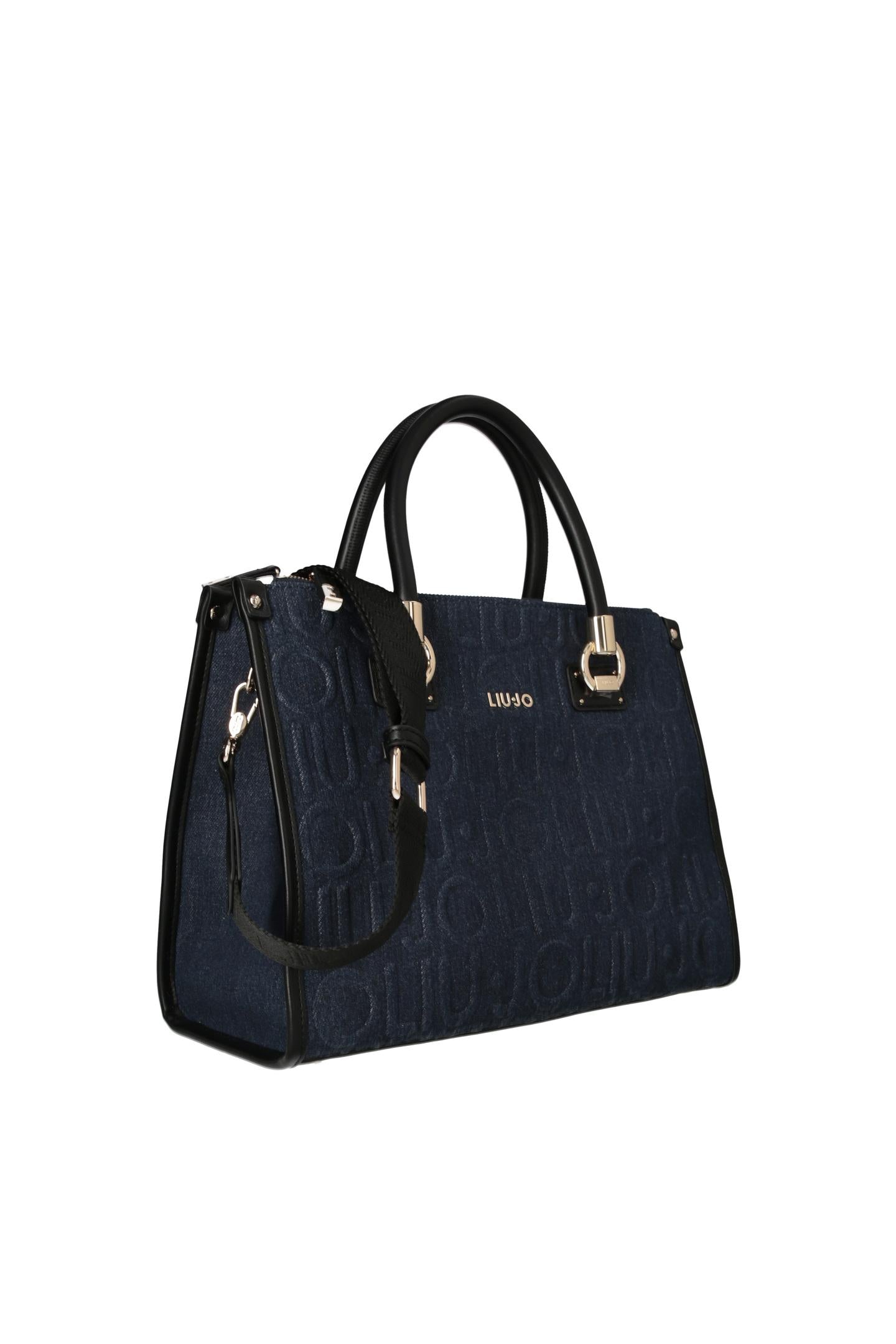 Jeansblauwe handtas