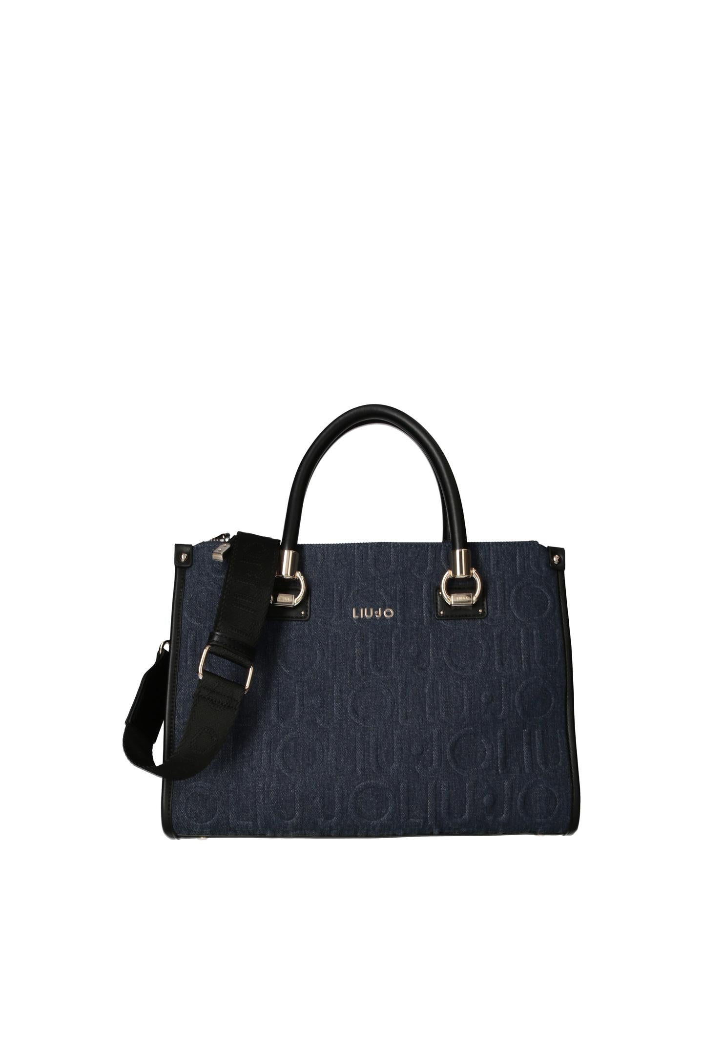Jeansblauwe handtas