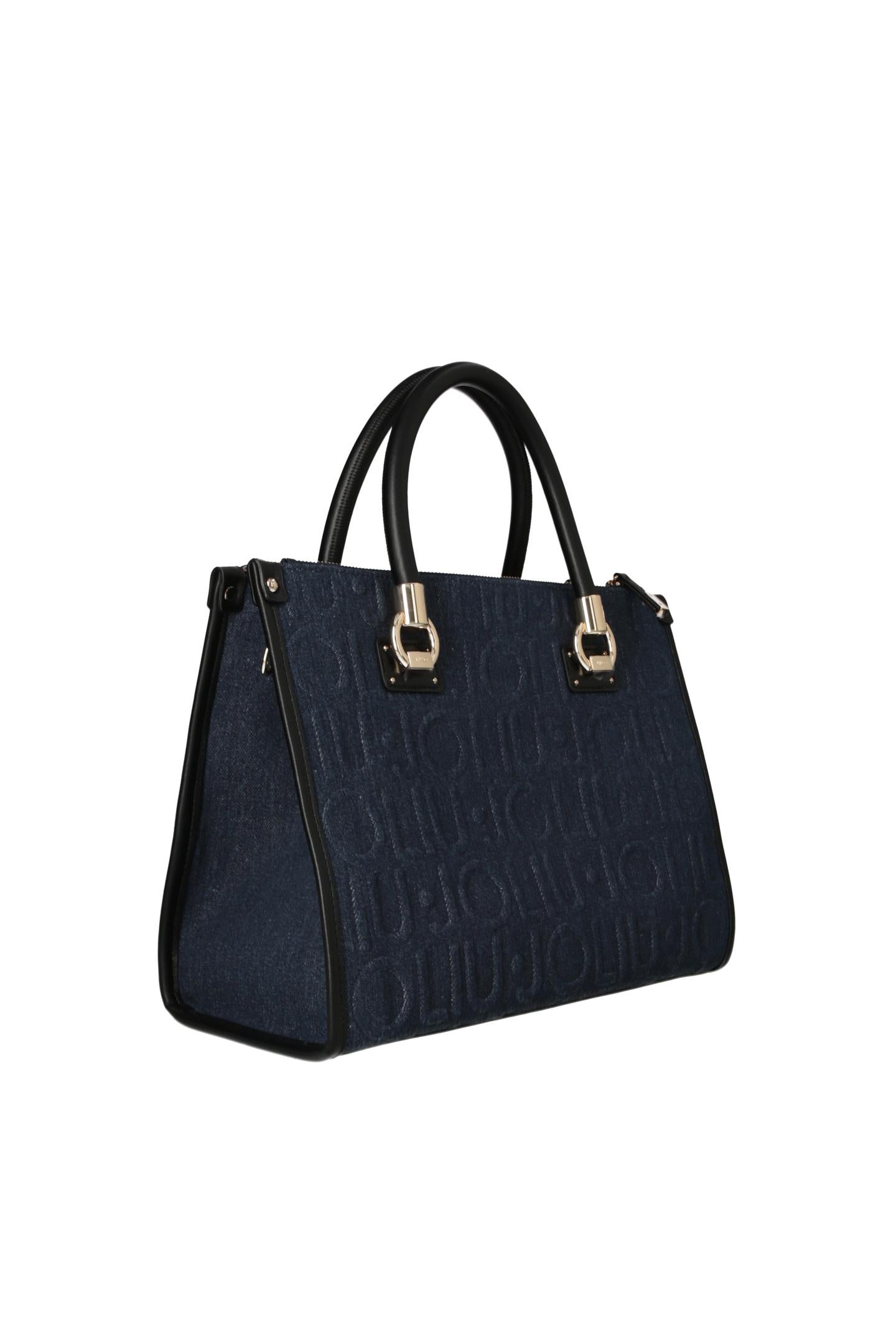 Jeansblauwe handtas
