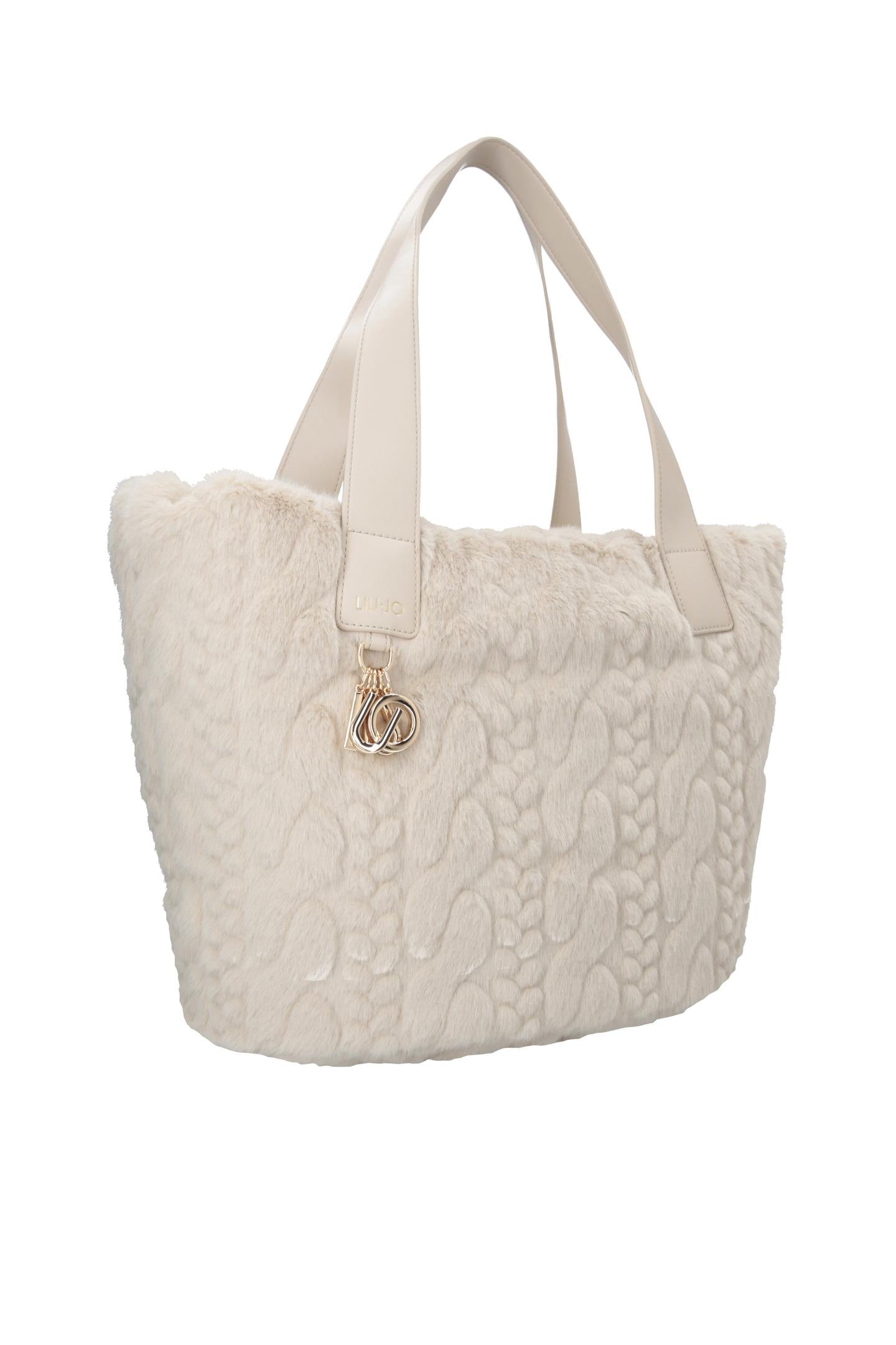 Beige schoudertas