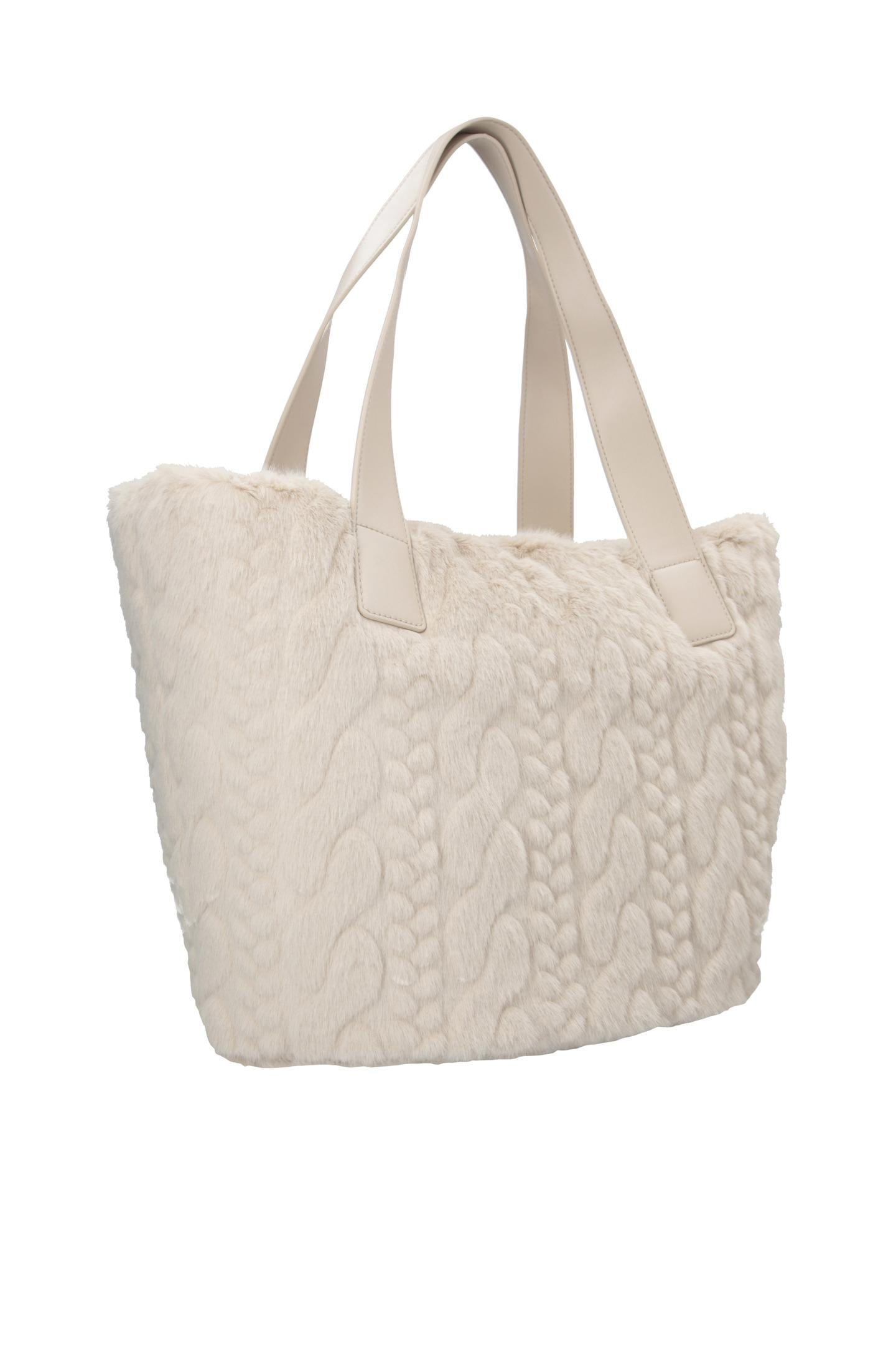 Beige schoudertas