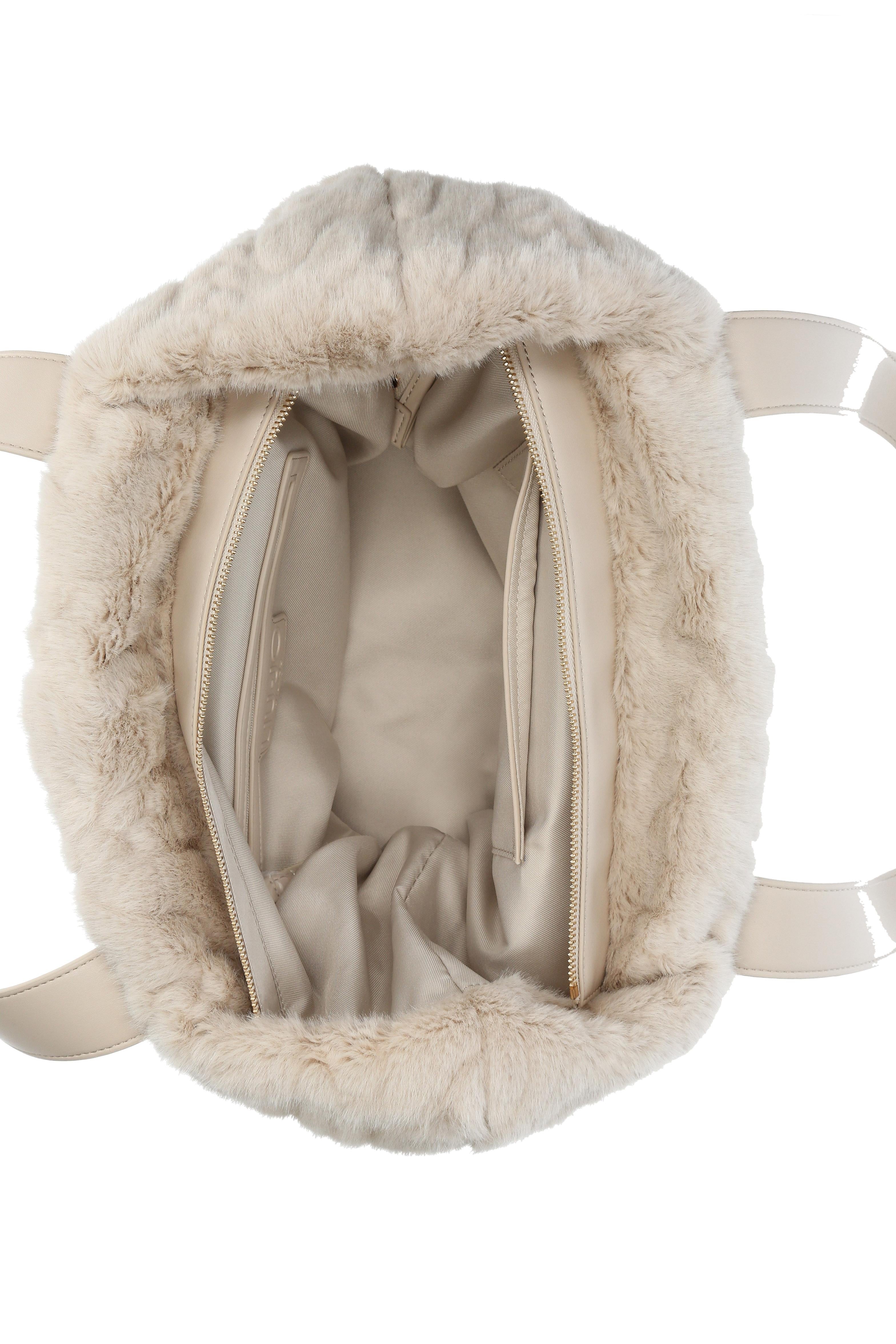 Beige schoudertas